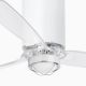 Lustre cu ventilator - Lustra cu Ventilator si telecomanda MINI TUBE M LED alb mat/transparent