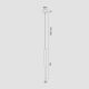 Pendule, Lustre suspendate - Pendul LED design modern slim Rio verde