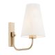 Aplice, corpuri de iluminat pentru pereti - Aplica de perete design modern Safiano auriu, alb