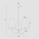 Candelabre, Lustre - Lustra cu 3 brate design modern Safiano auriu, alb