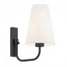 Aplica de perete design modern Safiano alb, negru