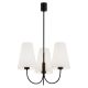 Candelabre, Lustre - Lustra cu 3 brate design modern Safiano alb, negru