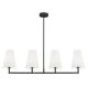 Candelabre, Lustre - Lustra cu 4 brate design modern Safiano alb, negru