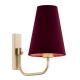 Aplice, corpuri de iluminat pentru pereti - Aplica de perete design modern Safiano visiniu, auriu