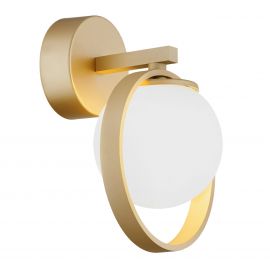 Aplice, corpuri de iluminat pentru pereti - Aplica de perete design modern Saturnia auriu