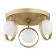 Plafoniere - Plafoniera cu 3 spoturi design modern Saturnia auriu