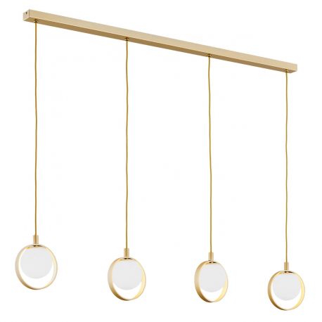 Candelabre, Lustre - Lustra cu 4 pendule design modern Saturnia auriu