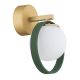 Aplice, corpuri de iluminat pentru pereti - Aplica de perete design modern Saturnia auriu, verde
