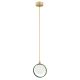 Pendule, Lustre suspendate - Pendul design modern Saturnia auriu, verde