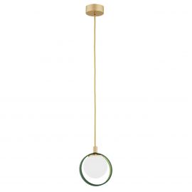 Pendule, Lustre suspendate - Pendul design modern Saturnia auriu, verde
