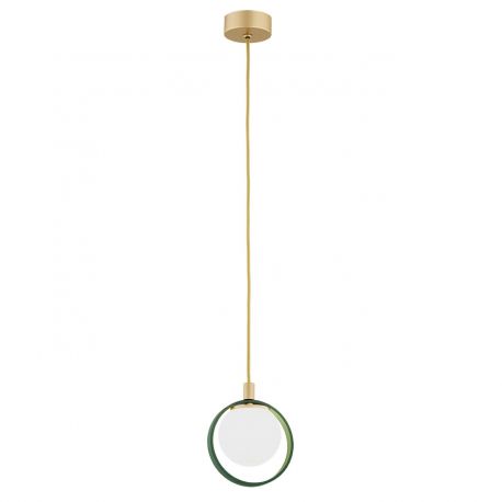 Pendule, Lustre suspendate - Pendul design modern Saturnia auriu, verde