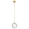 Pendul design modern Saturnia auriu, verde