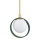 Pendule, Lustre suspendate - Pendul design modern Saturnia auriu, verde