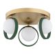 Plafoniere - Plafoniera cu 3 spoturi design modern Saturnia auriu, verde