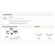 Pendule, Lustre suspendate - Lustra design floral realizata manual Hanami Large