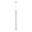 Lustra LED design tehnico-decorativ realizat manual Hugo vertical prisma
