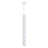 Lustra LED design tehnico-decorativ realizat manual Hugo vertical prisma