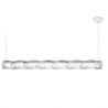 Lustra LED design tehnico-decorativ realizat manual Hugo orizontal prisma