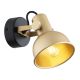 Aplice, corpuri de iluminat pentru pereti - Aplica de perete / tavan cu spot directionabil design modern Lenora auriu, negru