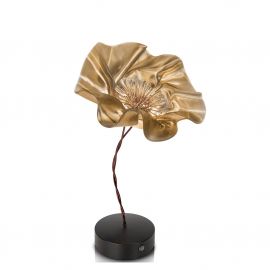 Veioza, Lampa de masa cu baterii ideala restaurant, realizata manual Lafleur velvet