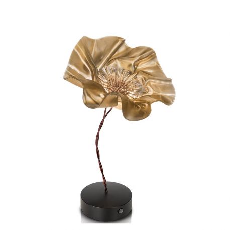 Veioze - Veioza, Lampa de masa cu baterii ideala restaurant, realizata manual Lafleur velvet