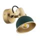 Aplice, corpuri de iluminat pentru pereti - Aplica de perete / tavan cu spot directionabil design modern Lenora auriu, verde