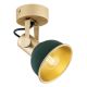 Aplice, corpuri de iluminat pentru pereti - Aplica de perete / tavan cu spot directionabil design modern Lenora auriu, verde