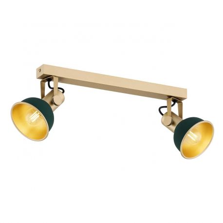 Aplice, corpuri de iluminat pentru pereti - Aplica de perete / tavan cu 2 spoturi directionabile design modern Lenora auriu, ...