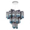Lustra LED moderna design Art Deco realizata manual LA LOLLO XL Gradiet