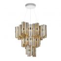 Lustra LED moderna design Art Deco realizata manual LA LOLLO XL Gold