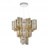Lustra LED moderna design Art Deco realizata manual LA LOLLO XL Gold