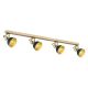 Plafoniere - Lustra cu 4 spoturi directionabile design modern Lenora auriu, verde