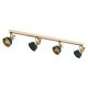Plafoniere - Lustra cu 4 spoturi directionabile design modern Lenora auriu, verde