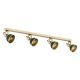 Plafoniere - Lustra cu 4 spoturi directionabile design modern Lenora auriu, verde