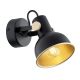 Aplice, corpuri de iluminat pentru pereti - Aplica de perete / tavan cu spot directionabil design modern Lenora negru