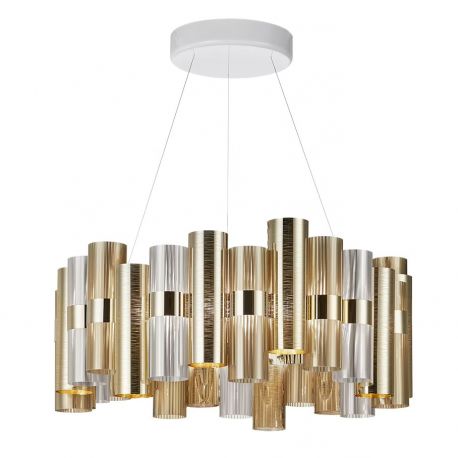 Candelabre, Lustre - Lustra LED moderna design Art Deco realizata manual LA LOLLO L Gold