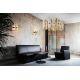 Candelabre, Lustre - Lustra LED moderna design Art Deco realizata manual LA LOLLO L Gold