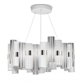 Candelabre, Lustre - Lustra LED moderna design Art Deco realizata manual LA LOLLO L White