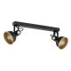 Aplice, corpuri de iluminat pentru pereti - Aplica de perete / tavan cu 2 spoturi directionabile design modern Lenora negru