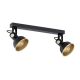 Aplice, corpuri de iluminat pentru pereti - Aplica de perete / tavan cu 2 spoturi directionabile design modern Lenora negru
