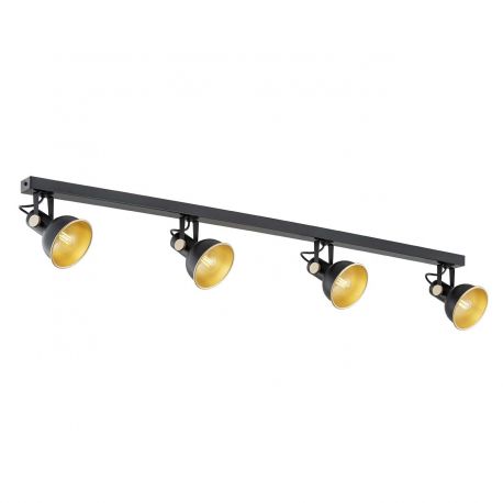 Candelabre, Lustre - Lustra cu 4 spoturi directionabile design modern Lenora negru