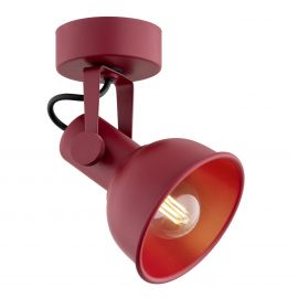 Aplice, corpuri de iluminat pentru pereti - Aplica de perete / tavan cu spot directionabil design modern Lenora rosu
