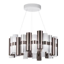 Candelabre, Lustre - Lustra LED moderna design Art Deco realizata manual LA LOLLO L Pewter