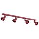 Candelabre, Lustre - Lustra 4 spoturi directionabile design modern Lenora rosu