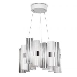 Candelabre, Lustre - Lustra LED moderna design Art Deco realizata manual LA LOLLO M White