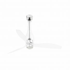 Lustre cu ventilator - Lustra cu Ventilator si telecomanda ETERFAN M LED transparent