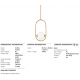 Pendule, Lustre suspendate - Pendul LUX design modern EVERLEY SMALL