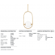 Pendule, Lustre suspendate - Pendul LUX design modern EVERLEY MEDIUM