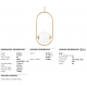 Pendule, Lustre suspendate - Pendul LUX design modern EVERLEY BIG