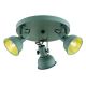 Plafoniere - Plafoniera cu 3 spoturi directionabile design modern Lenora verde